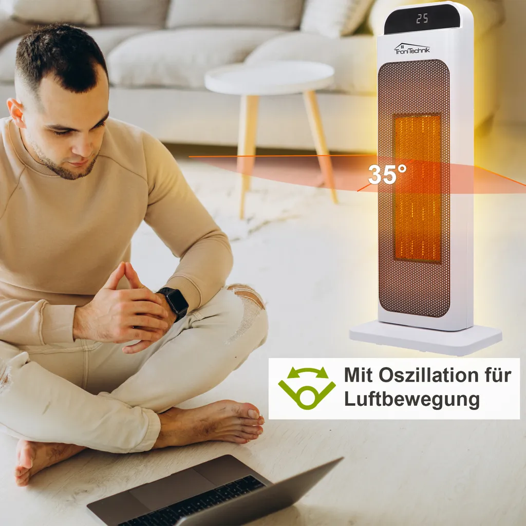 TroniTechnik Heizlüfter TT-PTC-02 Keramik Mit WIFI Und Fernbedienung 2000W 4 TroniTechnik Heizlüfter TT-PTC-02 Keramik Mit WIFI Und Fernbedienung 2000W – Bild 4