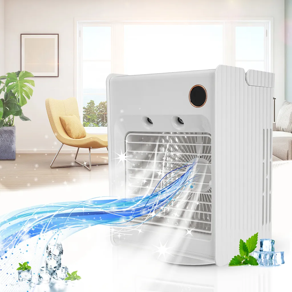 5in1 Tragbarer Mini Klimaanlagen Lüfter Desktop Mobile Klimageräte Luftbefeuchter Kühler Luftventilator 5 5in1 Tragbarer Mini Klimaanlagen Lüfter Desktop Mobile Klimageräte Luftbefeuchter Kühler Luftventilator – Bild 5