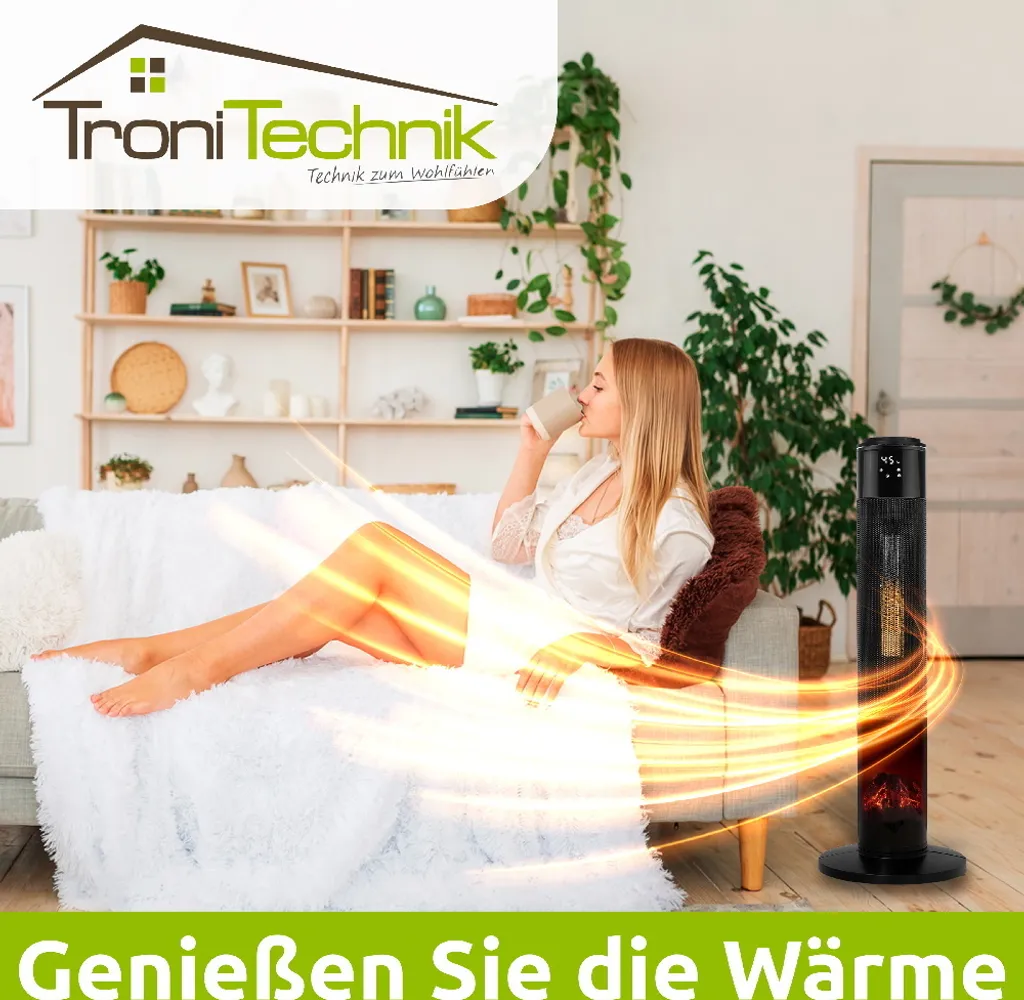 Tronitechnik PTC Turmheizer Keramikheizer 2000 Watt Heizlüfter Elektro Kamin Elektrischer Heizung Kaminfeuer Effekt Kaminofen 7 Tronitechnik PTC Turmheizer Keramikheizer 2000 Watt Heizlüfter Elektro Kamin Elektrischer Heizung Kaminfeuer Effekt Kaminofen – Bild 7