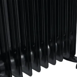 Juskys Elektroheizung Ölradiator 2500W - Wi-Fi Steuerung, Fernbedienung & Touch-Display - Energiesparender Radiator, 2 Heizstufen, 24h Timer - Schwarz -Luft Wrame Haus Geschaft 357227770f37734bbd23f3480a75ab72
