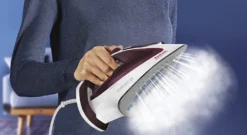 Tefal Dampfbügeleisen Easygliss FV5714 Weiß/beere -Luft Wrame Haus Geschaft 37aecacf9927b6f634008e5a9cea8ab9