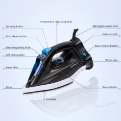Aigostar SEAN 31QNM/ 199418 Kabelloses DampfbÃ1/4geleisen, Keramiksohle, 2600 Watt, Vertikaldampf, Anti-Kalk 14 Aigostar SEAN 31QNM/ 199418 Kabelloses DampfbÃ1/4geleisen, Keramiksohle, 2600 Watt, Vertikaldampf, Anti-Kalk -Luft Wrame Haus Geschaft 37e5a85ca220dad321cdda406f4d8229
