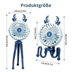[2022 Neu] Mini USB-Ventilator, Mini Tragbarer Elektrischer Ventilator Octopus Stand Einstellbarer Handventilator Mit Usb Aufladung, Mit Nachtlicht -Luft Wrame Haus Geschaft 3935ce27699e432369c1c4d5e5466275