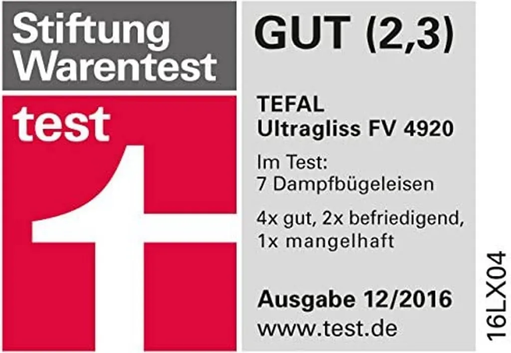 Tefal Dampfbügeleisen Ultragliss FV4920 Beere/weiß 12 Tefal Dampfbügeleisen Ultragliss FV4920 Beere/weiß – Bild 12