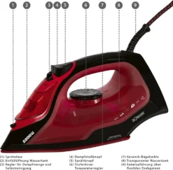 BOMANN Dampfbügelautomat DB 6035 CB Schwarz/rot Dampf Bügeleisen 7 Funktionen 13 BOMANN Dampfbügelautomat DB 6035 CB Schwarz/rot Dampf Bügeleisen 7 Funktionen -Luft Wrame Haus Geschaft 3a3a7a8d2e75d9b6ee4a0189f326b6ee