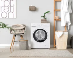 Bomann WA 7193 Waschmaschine, 9kg, 15 Waschprogramme, 1.400 U/min.(max), LED-Display, Kindersicherung, Hygiene Pro, Weiß -Luft Wrame Haus Geschaft 3b5da240379a4aeb8909f6c313b57f8f