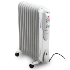 Rohnson Elektrischer Ölradiator R-2511-16, 2500W 11 Rippen Weiß