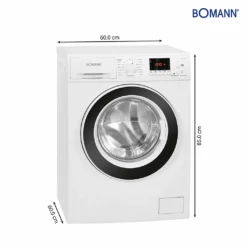Bomann WA 7192 Waschmaschine Weiß, 9 Kg, 15 Waschprogramme, 1.400 U/min, LED-Display/Kontrollanzeigen, Frontlader -Luft Wrame Haus Geschaft 3caa8752cd62641051e7ebd2878421a5
