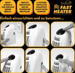 Starlyf® Fast Heater - 400W Tragbare Und Leistungsstarke Steckdosen-Mini-Heizung Schwarz - Original Aus Der TV-Werbung 16 Starlyf® Fast Heater - 400W Tragbare Und Leistungsstarke Steckdosen-Mini-Heizung Schwarz - Original Aus Der TV-Werbung -Luft Wrame Haus Geschaft 3d90be408995ccecb75b6357e9782c7f