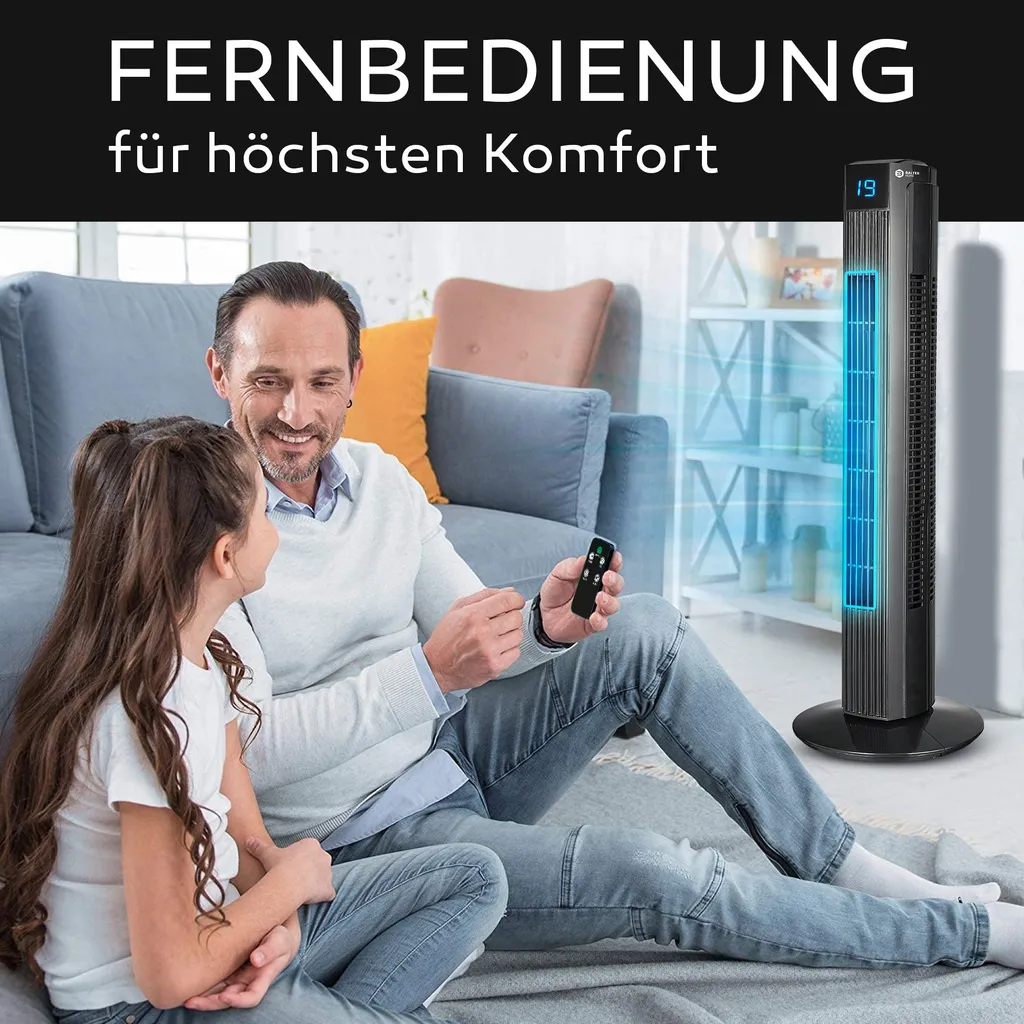 Turmventilator Mit Fernbedienung Leise 80 Cm Ventilator Timer Säulenventilator 5 Turmventilator Mit Fernbedienung Leise 80 Cm Ventilator Timer Säulenventilator – Bild 5