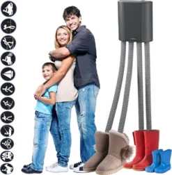 Melissa 16540011 Schuhtrockner Für 2 Paare Schuhe - Auch Für Stiefel Und Handschuhe Sehr Geeignet