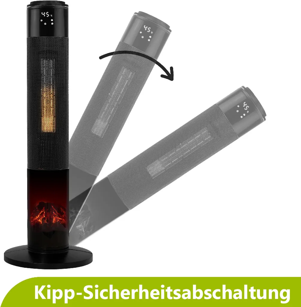 Tronitechnik PTC Turmheizer Keramikheizer 2000 Watt Heizlüfter Elektro Kamin Elektrischer Heizung Kaminfeuer Effekt Kaminofen 6 Tronitechnik PTC Turmheizer Keramikheizer 2000 Watt Heizlüfter Elektro Kamin Elektrischer Heizung Kaminfeuer Effekt Kaminofen – Bild 6