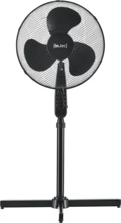 Standventilator Durchmesser 41cm Ventilator Mit 3 Stufen Luftkühler Windmaschine Oszillation 50W Schwarz [in.tec] -Luft Wrame Haus Geschaft 409426a6e0c1b14b7a59a60fe3f33748