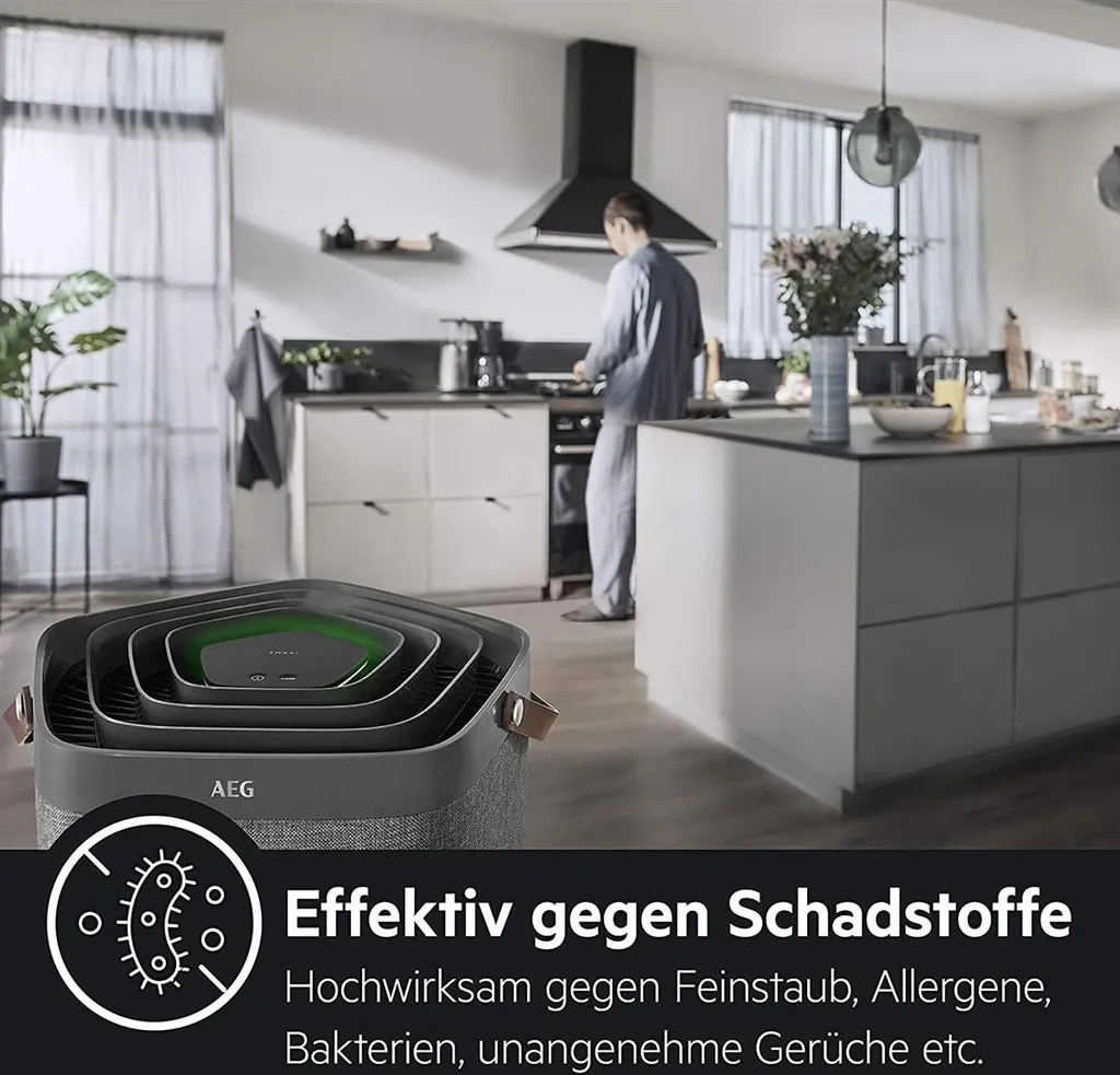 AEG Luftreiniger AX91-604GY App Allergene Leise Staub Bakterien Aktivkohle 14 AEG Luftreiniger AX91-604GY App Allergene Leise Staub Bakterien Aktivkohle – Bild 14