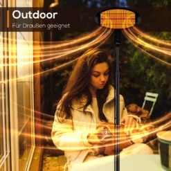 TroniTechnik Quartz-Heizstrahler Mit 3 Stufen, Verstellbarer Teleskopstange Und Kopf 27 TroniTechnik Quartz-Heizstrahler Mit 3 Stufen, Verstellbarer Teleskopstange Und Kopf -Luft Wrame Haus Geschaft 418042a6ee9658efc60cb5e2886d09d3