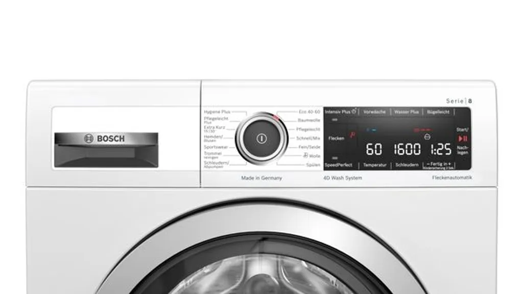 Bosch Serie 8 WAX32M12 Waschmaschine Frontlader 10 Kg 1600 RPM B Weiß 5 Bosch Serie 8 WAX32M12 Waschmaschine Frontlader 10 Kg 1600 RPM B Weiß – Bild 5