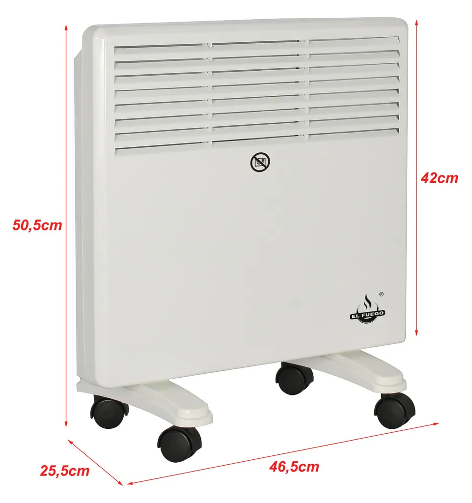 El Fuego Mobiler Heizkonvektor AY4951 1000 W 3 El Fuego Mobiler Heizkonvektor AY4951 1000 W – Bild 3