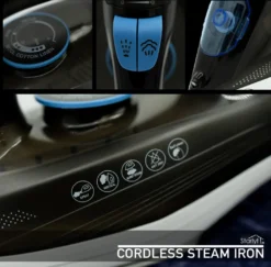 Starlyf® Cordless Steam Iron - Kabelloses Dampfbügeleisen, 320 Ml, 2400 Watt, Schnurlos Dampfbügeleisen, Keramikbeschichtung, Aus Der TV Werbung 20 Starlyf® Cordless Steam Iron - Kabelloses Dampfbügeleisen, 320 Ml, 2400 Watt, Schnurlos Dampfbügeleisen, Keramikbeschichtung, Aus Der TV Werbung -Luft Wrame Haus Geschaft 435b750caebdc436106c49b38e447d03