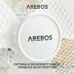AREBOS Standventilator Turmventilator 45W, 80° Oszillation, 3 Geschwindigkeitsstufen, Leiser Betrieb, Weiß, Höhenverstellbar Bis 122 Cm, Bis 30° Neigbar -Luft Wrame Haus Geschaft 43c444dc453ebb8eb80e4d1f8ed62ca5