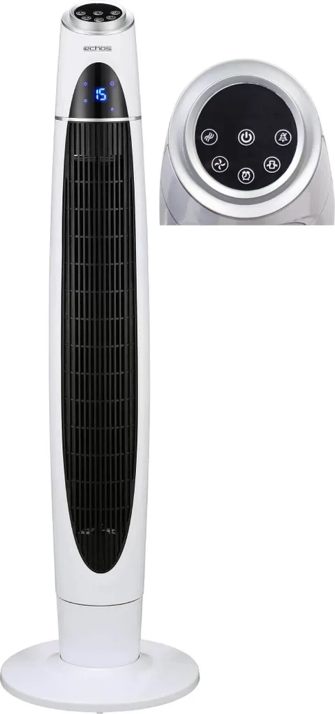 Echos Turmventilator | Aircooler | Tower Fan | Ventilator | Timer | Oszillierend | 60 Watt 1 Echos Turmventilator | Aircooler | Tower Fan | Ventilator | Timer | Oszillierend | 60 Watt