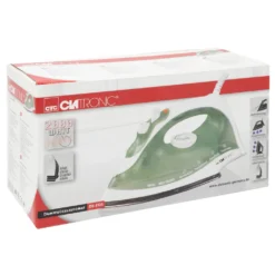 Clatronic DB3105 Dampfbügeleisen Edelstahlsohle Weiss-grün 2000W -Luft Wrame Haus Geschaft 457f61a70e17d283aaed061b2f1a9a9c