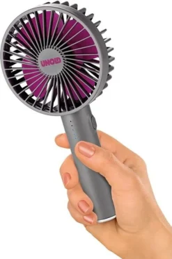 Unold 86620 Breezy II Handventilator Magnetisch Standfuß Spiegel 4W 5-stufig -Luft Wrame Haus Geschaft 46959f49340c16150f9ac0ffb062bc5f