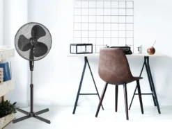 Bestron Standventilator Mit Drei Geschwindigkeitsstufen, Ventilator Mit 75° Oszillation-Funktion & Höhenverstellbar Bis 122 Cm, Ø 45 Cm, 45 W, ASV45Z, Farbe: Schwarz 5 Bestron Standventilator Mit Drei Geschwindigkeitsstufen, Ventilator Mit 75° Oszillation-Funktion & Höhenverstellbar Bis 122 Cm, Ø 45 Cm, 45 W, ASV45Z, Farbe: Schwarz -Luft Wrame Haus Geschaft 48012c6272f8e53e0db205fd3913e8e7