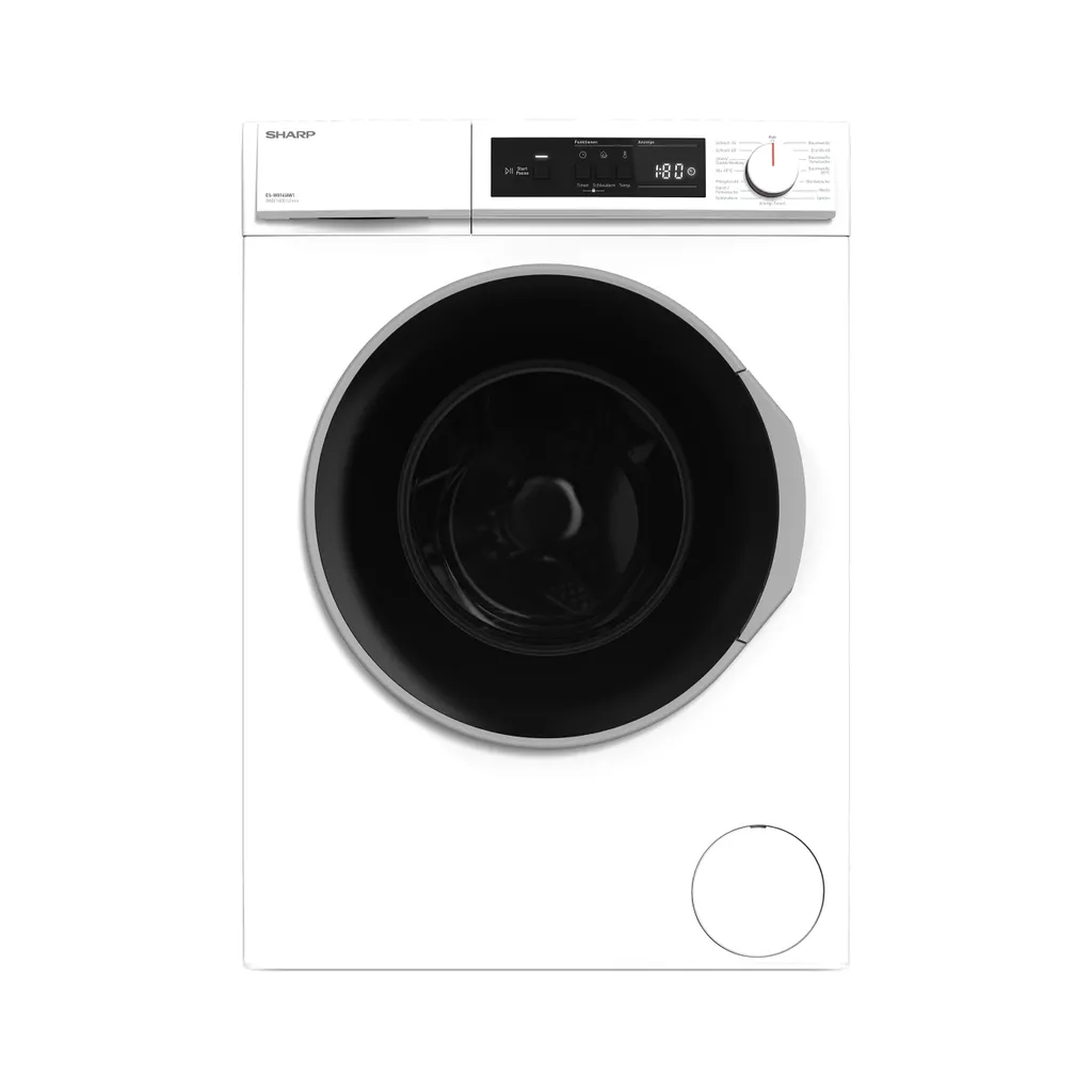 Sharp ES-W814IAW1-DE Waschmaschine (8 Kg / 1400 U/Min) Mit LED Display, Inverter Motor, Überlaufschutz Und AquaStop (weiß) 2 Sharp ES-W814IAW1-DE Waschmaschine (8 Kg / 1400 U/Min) Mit LED Display, Inverter Motor, Überlaufschutz Und AquaStop (weiß) – Bild 2