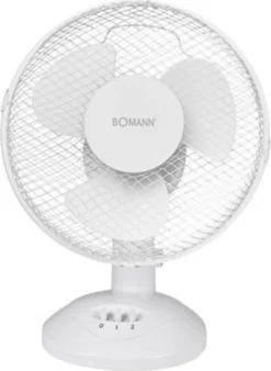 Bomann Tischventilator VL 1138 CB 30cm 40W Weiß -Luft Wrame Haus Geschaft 4b892195947392eb112056009606a467