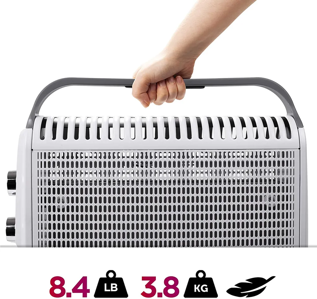 Duronic HV180 Slimline Heizung Mit Glimmer-Paneelen - 1800 W - Elektrisch - Radiator Und Konvektor - Glimmerthermik - We 3 Duronic HV180 Slimline Heizung Mit Glimmer-Paneelen - 1800 W - Elektrisch - Radiator Und Konvektor - Glimmerthermik - We – Bild 3