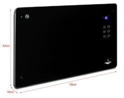 El Fuego Glaskonvektor AY4975 2000 W, Schwarz -Luft Wrame Haus Geschaft 4cbe8d93cfc4f673066cb1310c0c6e26