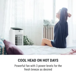 OneConcept Coolster 4-in-1 Klimagerät - Luftkühler, Ventilator, Ionisator Und Luftbefeuchter , 320 M³/h Luftstrom , Zuschaltbarer Oszillation , Abschalt-Timer Bis 9 H , Touch-Bedienung , Weiß -Luft Wrame Haus Geschaft 4dc62f29797198726a0fcf53130a6e86