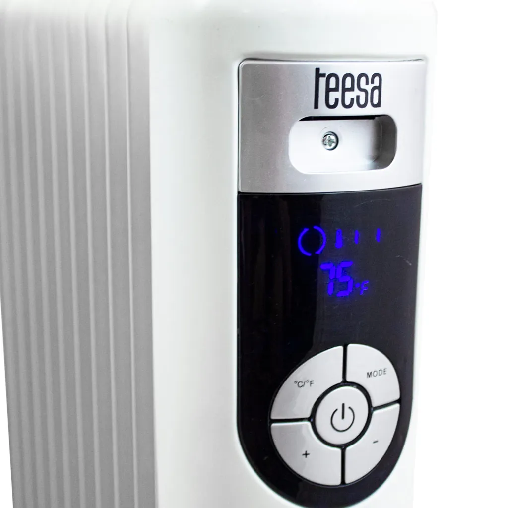 Teesa Elektrischer Ölradiator TSA8037-2, 2500W 11 Rippen, Weiß 4 Teesa Elektrischer Ölradiator TSA8037-2, 2500W 11 Rippen, Weiß – Bild 4