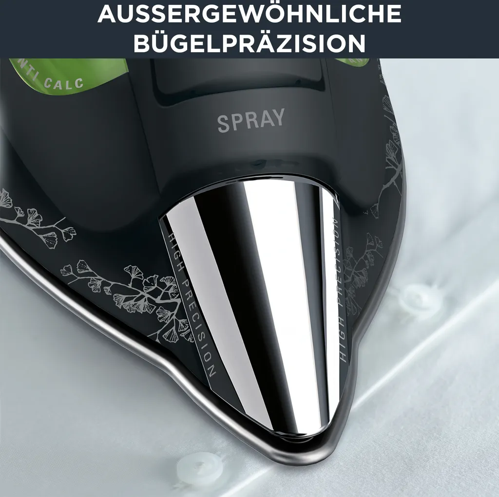 Rowenta DW6030 Eco Intelligence Dampfbügeleisen - Schwarz/ Grün 5 Rowenta DW6030 Eco Intelligence Dampfbügeleisen - Schwarz/ Grün – Bild 5