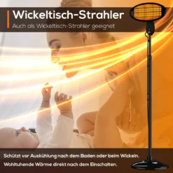 TroniTechnik Quartz-Heizstrahler Mit 3 Stufen, Verstellbarer Teleskopstange Und Kopf 29 TroniTechnik Quartz-Heizstrahler Mit 3 Stufen, Verstellbarer Teleskopstange Und Kopf -Luft Wrame Haus Geschaft 4feaa1c709e0d8fe643bde4745a01fbb