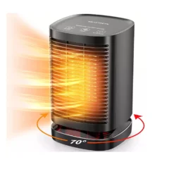 Technoheat Keramikheizlüfter Keramikheizlüfter Praktisch Tragbar 70°Oszillation, Leicht Tragbar Mit Touchpad