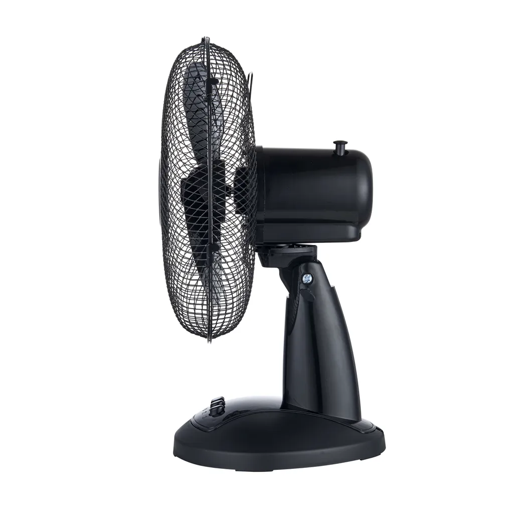 Tischventilator Ventilator 40W Luftkühler Lüfter Oszillierend Schwarz 2 Tischventilator Ventilator 40W Luftkühler Lüfter Oszillierend Schwarz – Bild 2