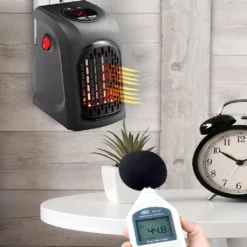 350W Steckdosen Heizlüfter Mini Heizung Elektroheizer Keramik Heizgerät Energiesparend Lufterhitzer Plug Heater Energie Sparen 220V Schwarz Retoo -Luft Wrame Haus Geschaft 5364bcbc5a50c45dd390c08d1abd6e24