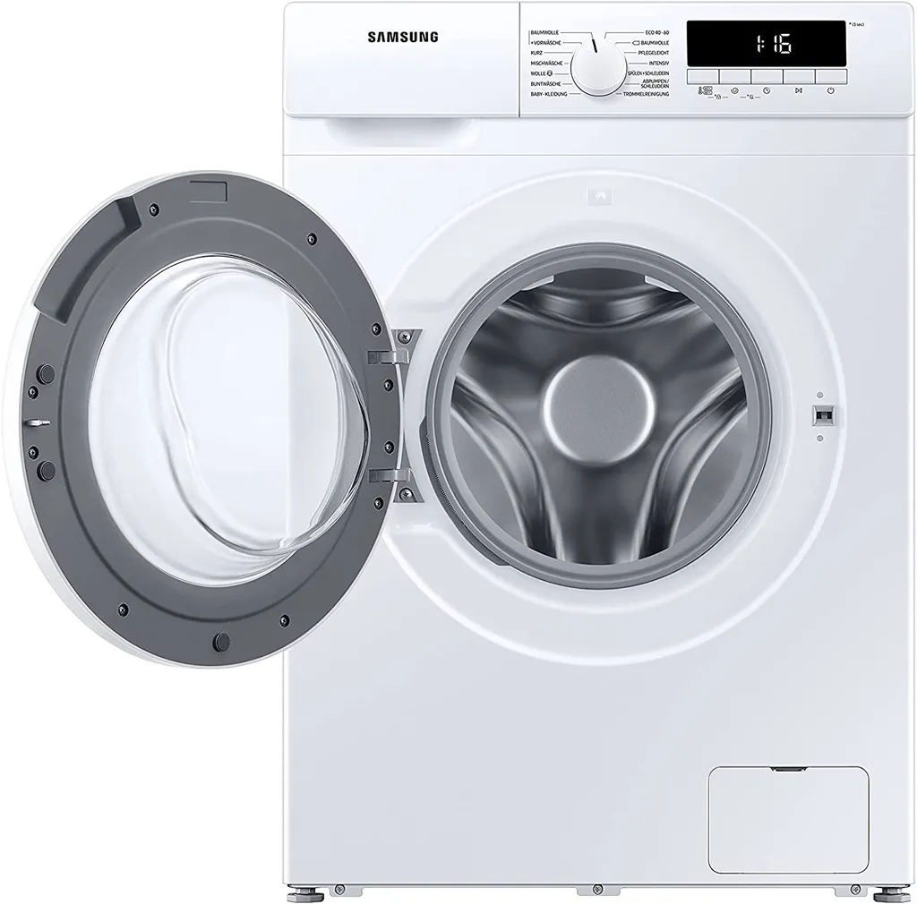 Samsung WW81T304PWW/EG Waschmaschine, 8 Kg, , 1400 U/min, SLIM Platzsparer - Nur 47 Cm Tief, Digital Inverter Motor, Trommelreinigung, Aquastop, Geräusch 2 Samsung WW81T304PWW/EG Waschmaschine, 8 Kg, , 1400 U/min, SLIM Platzsparer - Nur 47 Cm Tief, Digital Inverter Motor, Trommelreinigung, Aquastop, Geräusch – Bild 2