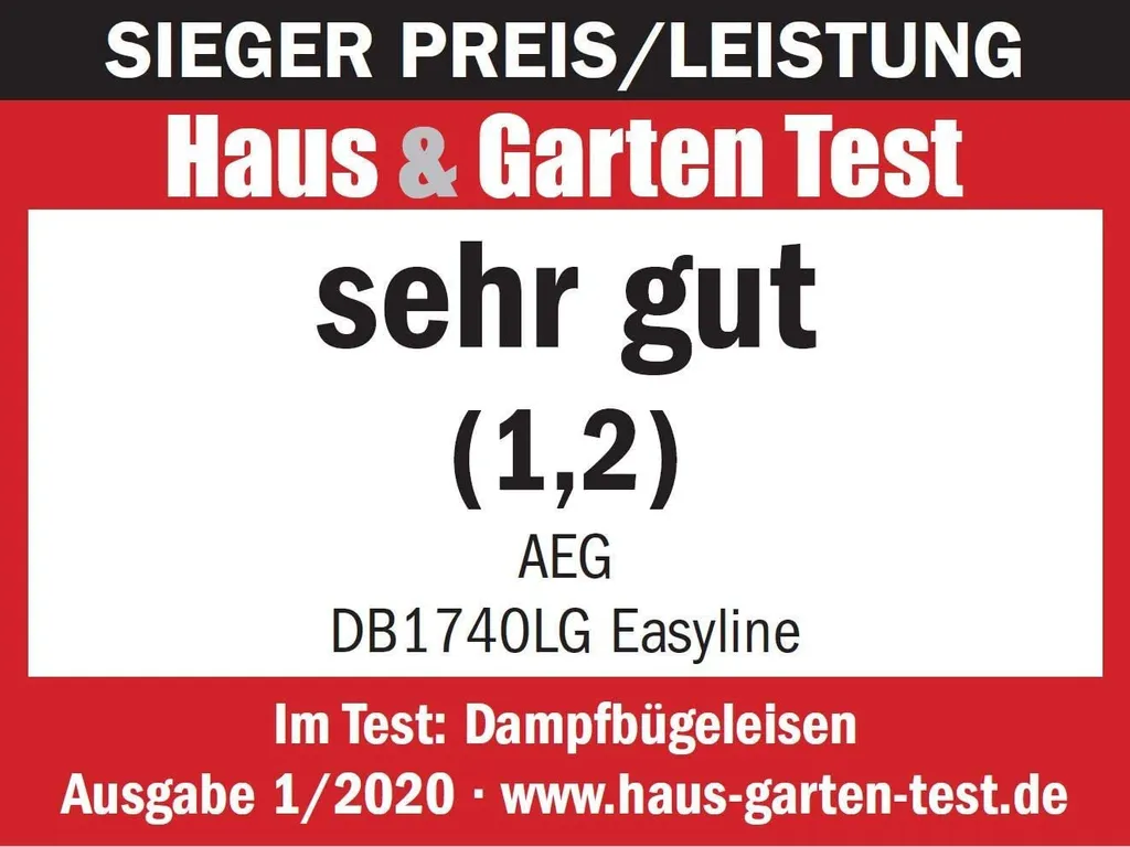AEG DB1740 Dampfbügeleisen, Keramiksohle, 2400 Watt, Vertikaldampf, Anti-Kalk, Abschaltautomatik 8 AEG DB1740 Dampfbügeleisen, Keramiksohle, 2400 Watt, Vertikaldampf, Anti-Kalk, Abschaltautomatik – Bild 8