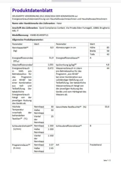 Waschmaschine Frontlader 8kg XL HOn App Haier HW80-B14959TU1 -Luft Wrame Haus Geschaft 55099fbdffc006fa4f766ab187702279