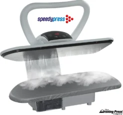 Professionelle 101HD Schwerlast Dampfbügelpresse 101cm Mit Höhenverstellbaren Ständer Von Speedypress - Silber (+ Bügeleisen, Ersatzabdeckung & Schaumstoff-Unterfilz Und Wasserfilterpatrone GRATIS) -Luft Wrame Haus Geschaft 5519bb32bd66292f90f5e13e158201a2
