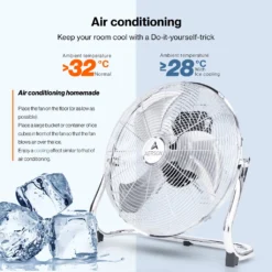 AERSON Bodenventilator 100W 40cm Windmaschine Tischventilator Ventilator Standventilator -Luft Wrame Haus Geschaft 5634a77a5daf0026b2f836a0ad9e49cb