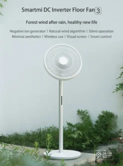 Smartmi Standventilatoren Kabellos Fan 3, EU-Version, Weiß -Luft Wrame Haus Geschaft 564ba3a2b9338b8196281cd22a897c14