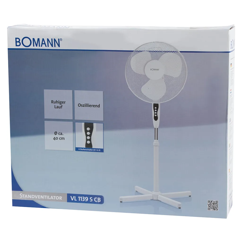 Bomann VL 1139 S CB Weiß 40 Cm Standventilator 7 Bomann VL 1139 S CB Weiß 40 Cm Standventilator – Bild 7
