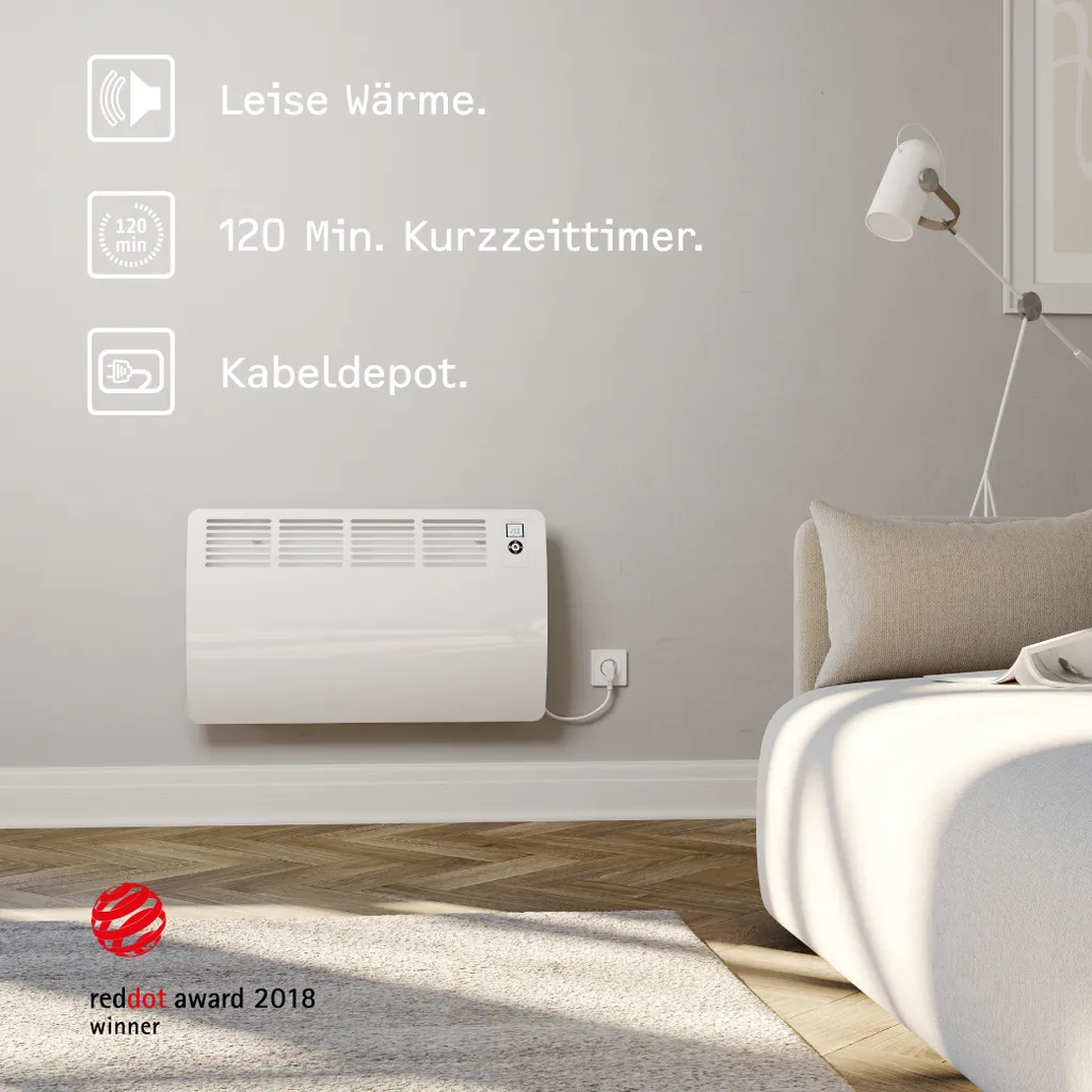 STIEBEL ELTRON Wand-Konvektor CON 30 Premium Für 30 M², 3 KW, Wochentimer, Offene Fenster Erkennung, 237834 2 STIEBEL ELTRON Wand-Konvektor CON 30 Premium Für 30 M², 3 KW, Wochentimer, Offene Fenster Erkennung, 237834 – Bild 2