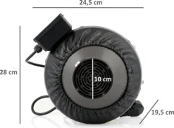 Zelsius Elektrischer Rohrlüfter 345 M³/h Grow Tent | Ø 100 Mm | Radialventilator -Luft Wrame Haus Geschaft 58320f87faceaf4c4684ff79585270e4