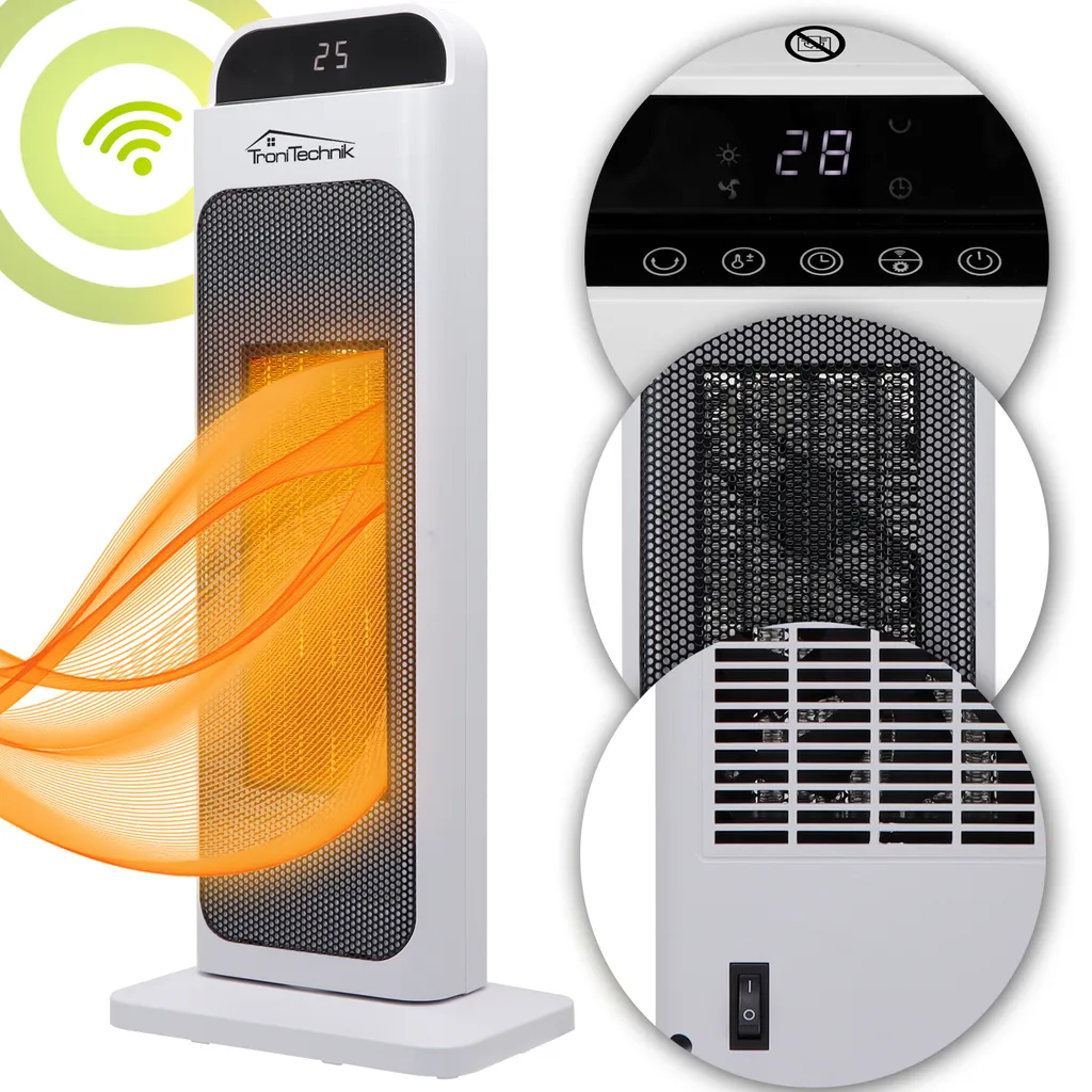 TroniTechnik Heizlüfter TT-PTC-02 Keramik Mit WIFI Und Fernbedienung 2000W 1 TroniTechnik Heizlüfter TT-PTC-02 Keramik Mit WIFI Und Fernbedienung 2000W