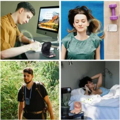 4 In 1 Handventilator, Tischventilator, Halslüfter, Handyhalter, Mit 3000mAh Powerbank, USB Faltbarer 3 Gang Ventilator, 180° Drehbarer Lüfter, Rosa -Luft Wrame Haus Geschaft 5cbf999a78730348d1ef793933385e4e