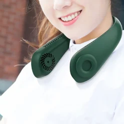 Flexibler Halsventilator, Leiser Blattloser Sportventilator, USB Drehbarer Nackenkühler Zum Aufhängen Für Outdoor Sportarten, Weiß -Luft Wrame Haus Geschaft 5cda4caae5cf2e9873ecb43c243e2848